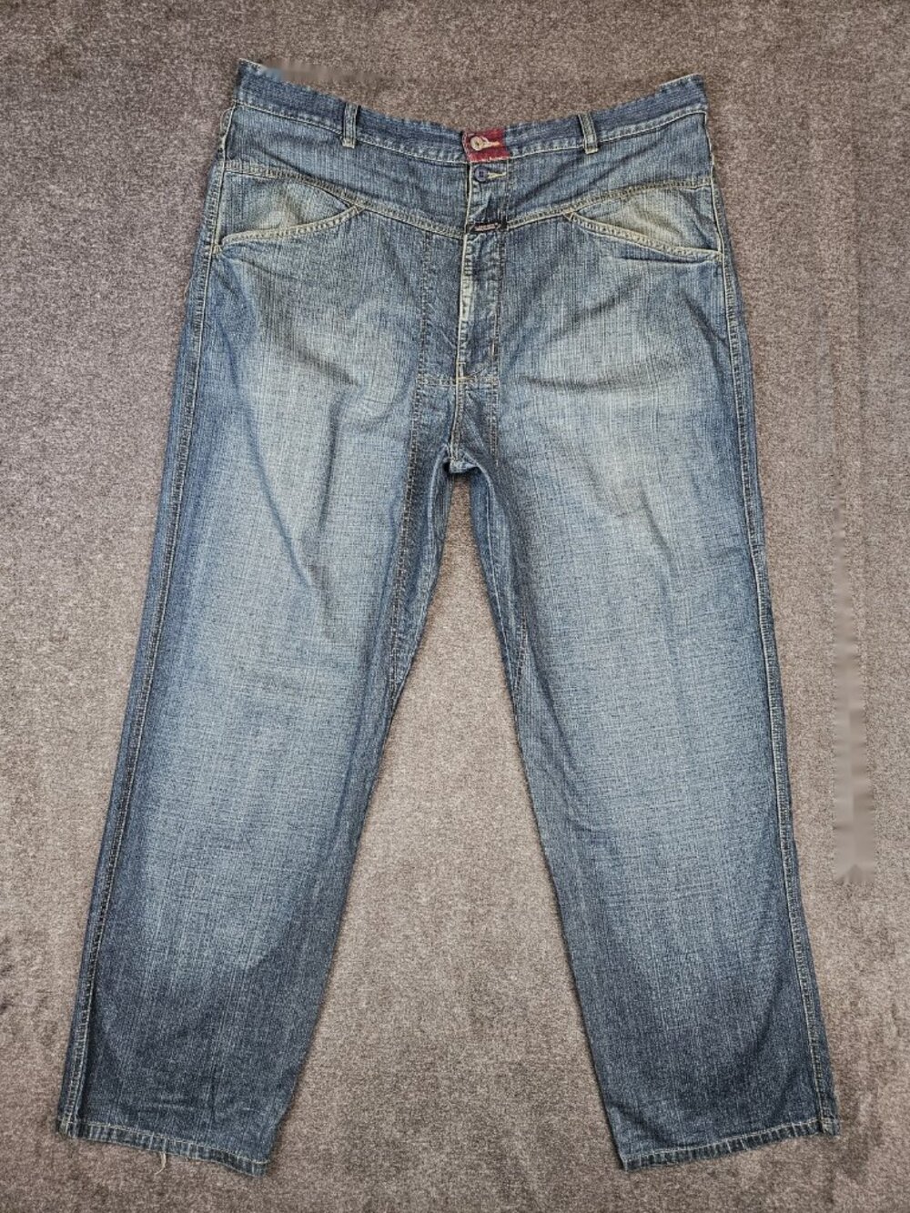Y2K Marithe François Girbaud Baggy Straight Jeans Mens 40 (42x34) Medium Blue
